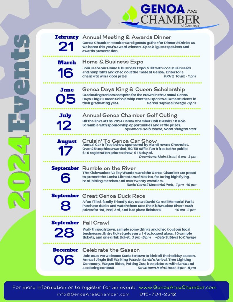 2024 Genoa Chamber Events Genoa Area Chamber